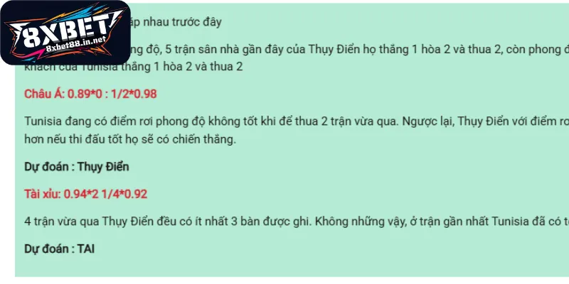 danh gia nang luc thuy dien tunisia chi tiet Đánh giá năng lực Thụy Điển - Tunisia chi tiết
